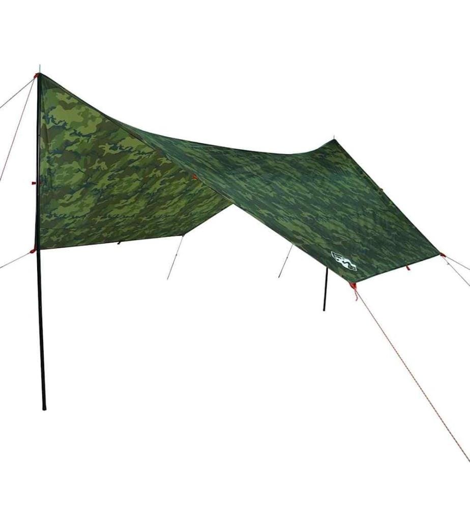 Bâche de camping camouflage 438x376x212 cm imperméable