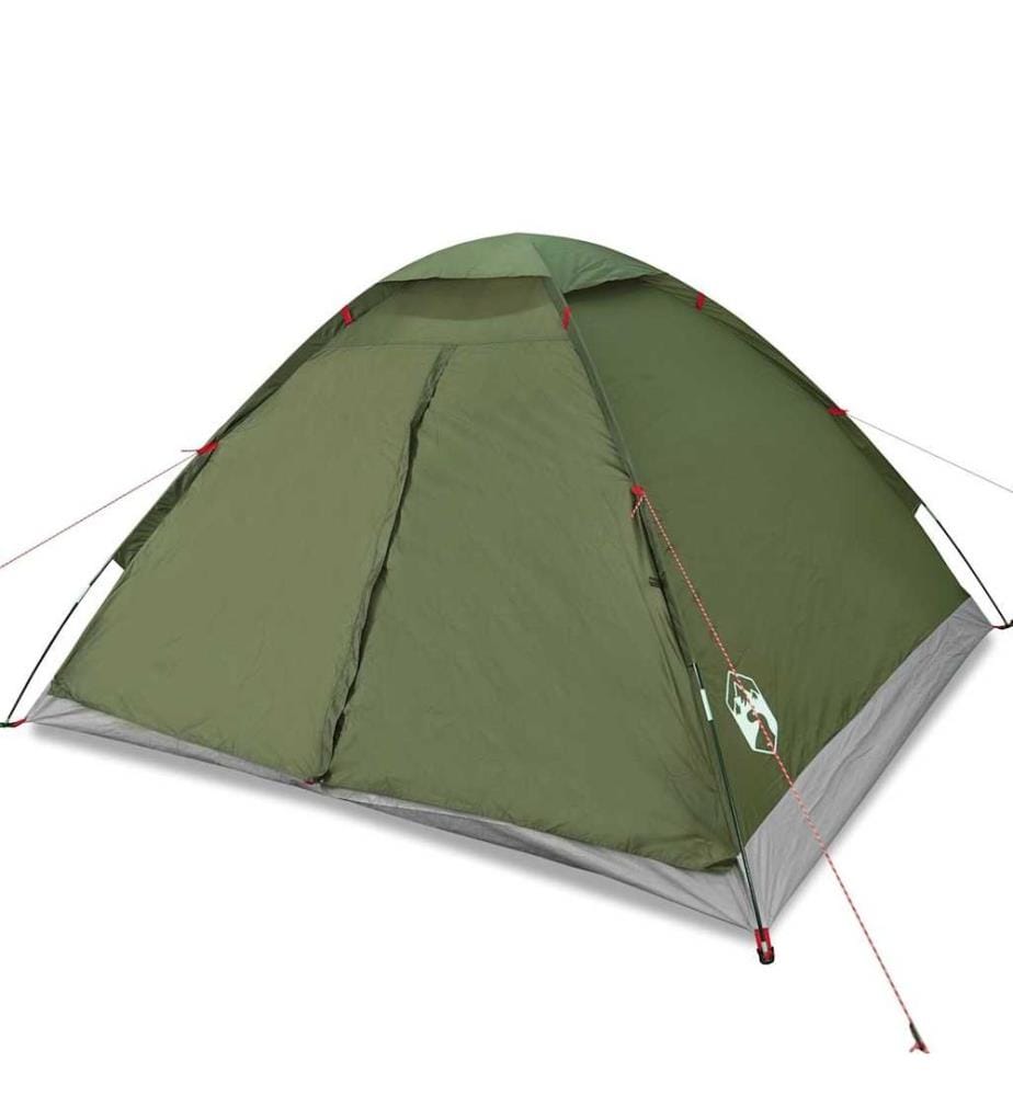 Tente de camping à dôme 4 personnes vert olive imperméable