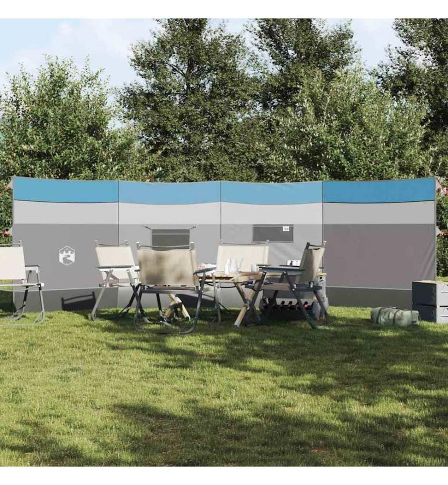 Camping-Windschutz Blau 510x153 cm Wasserdicht