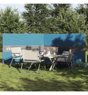 Camping-Windschutz Blau 344x120 cm Wasserdicht
