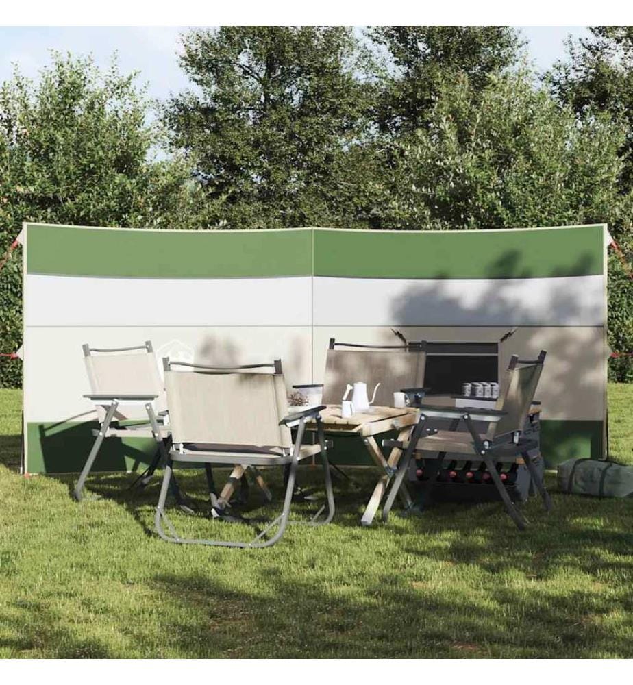 Camping-Windschutz Grün 340x130 cm Wasserdicht