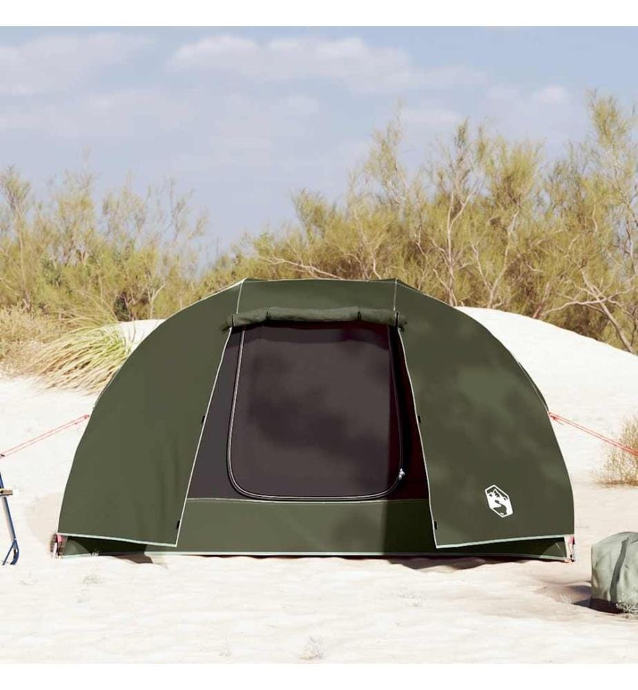 Tente de pêche 3 personnes vert olive imperméable