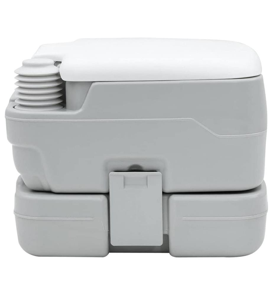 Camping-Toilette Grau und Weiss 41,5 x 36,5 x 30 cm Polyethylen