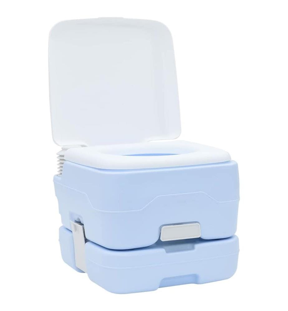 Camping-Toilette Helles Blau und Weiss 41,5 x 36,5 x 30 cm