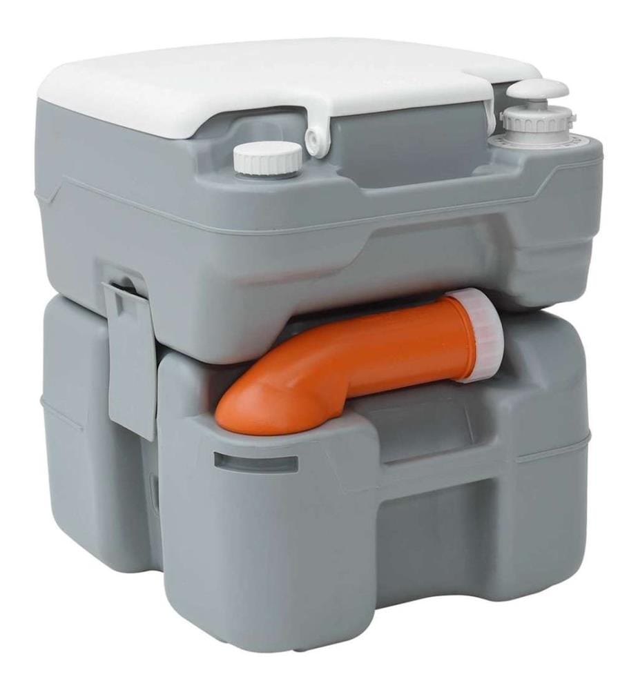Camping-Toilette Grau 41,5 x 36,5 x 42 cm