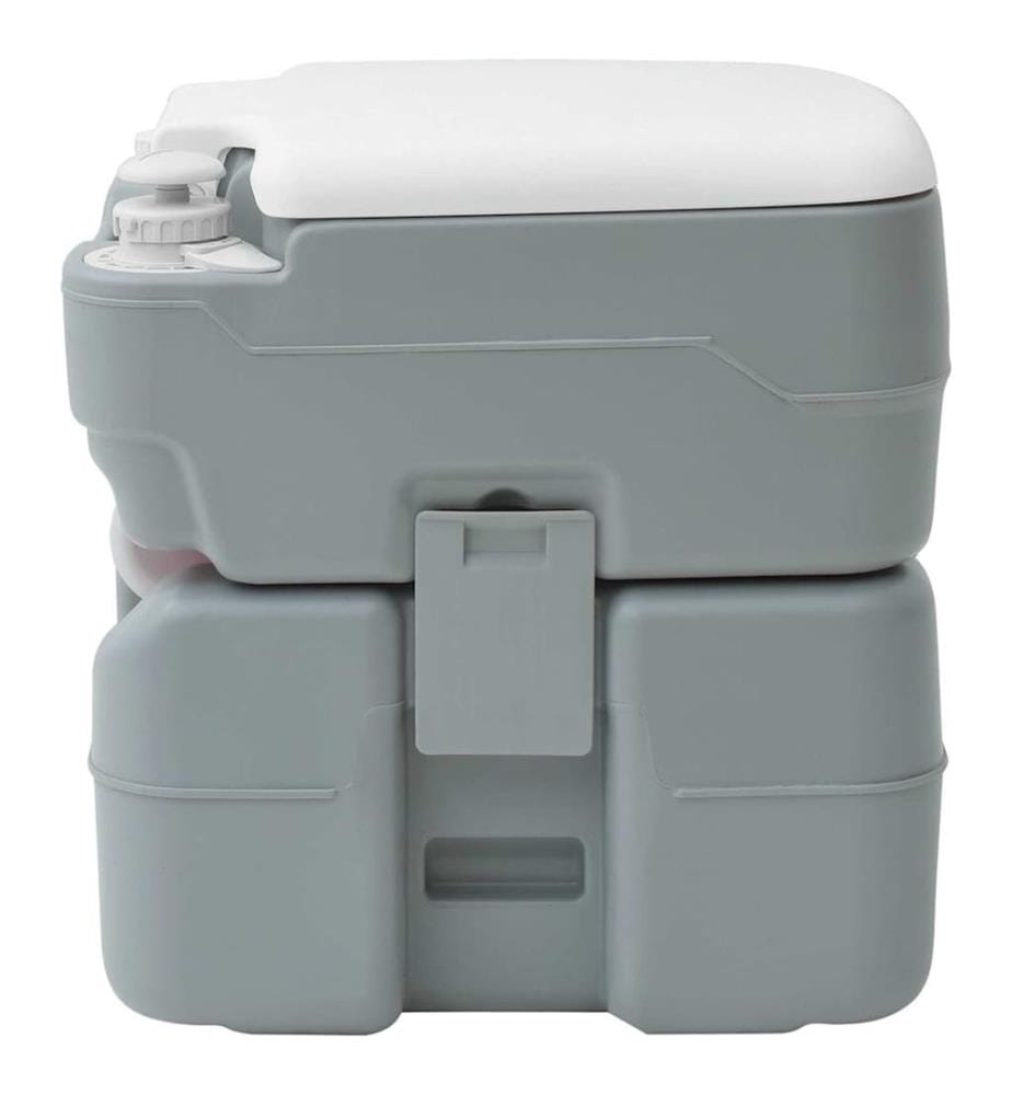 Camping-Toilette Grau 41,5 x 36,5 x 42 cm