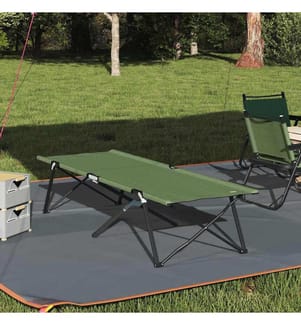 Klapp Schlafbett fürs Camping Grün 206 x 76 x 74 cm