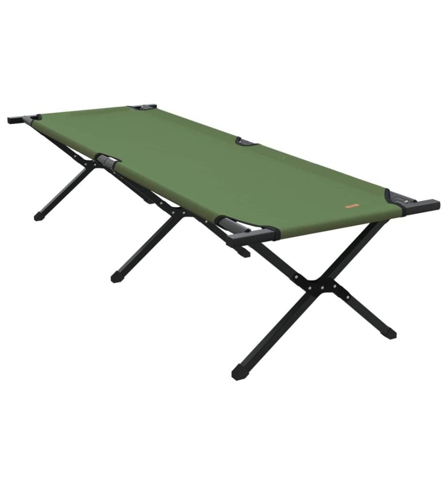 Lit de camping pliant Vert 193 x 69 x 45 cm Tissu Oxford
