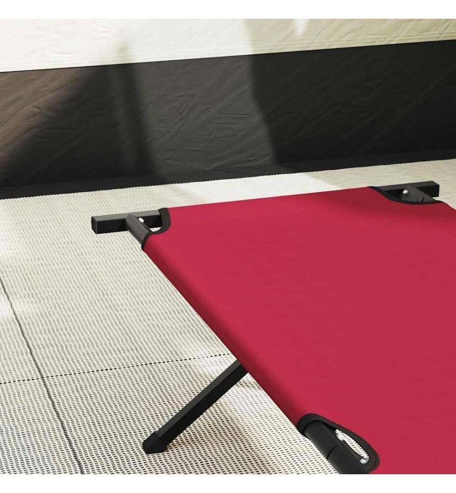 Klapp Schlafbett fürs Camping 2 pcs Rot 193 x 69 x 45 cm