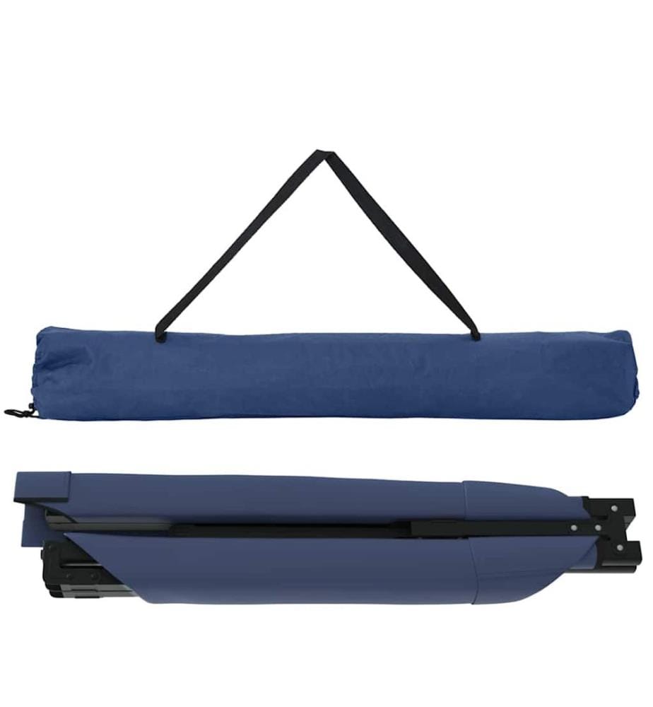 Lit de camping pliant Bleu 210 x 80 x 46 cm Tissu Oxford