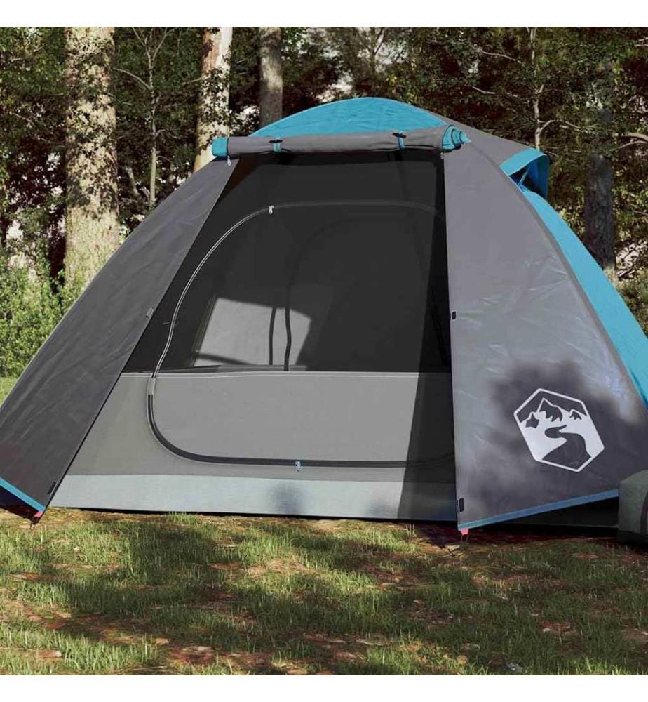 Tente de camping à dôme 2 personne bleu imperméable