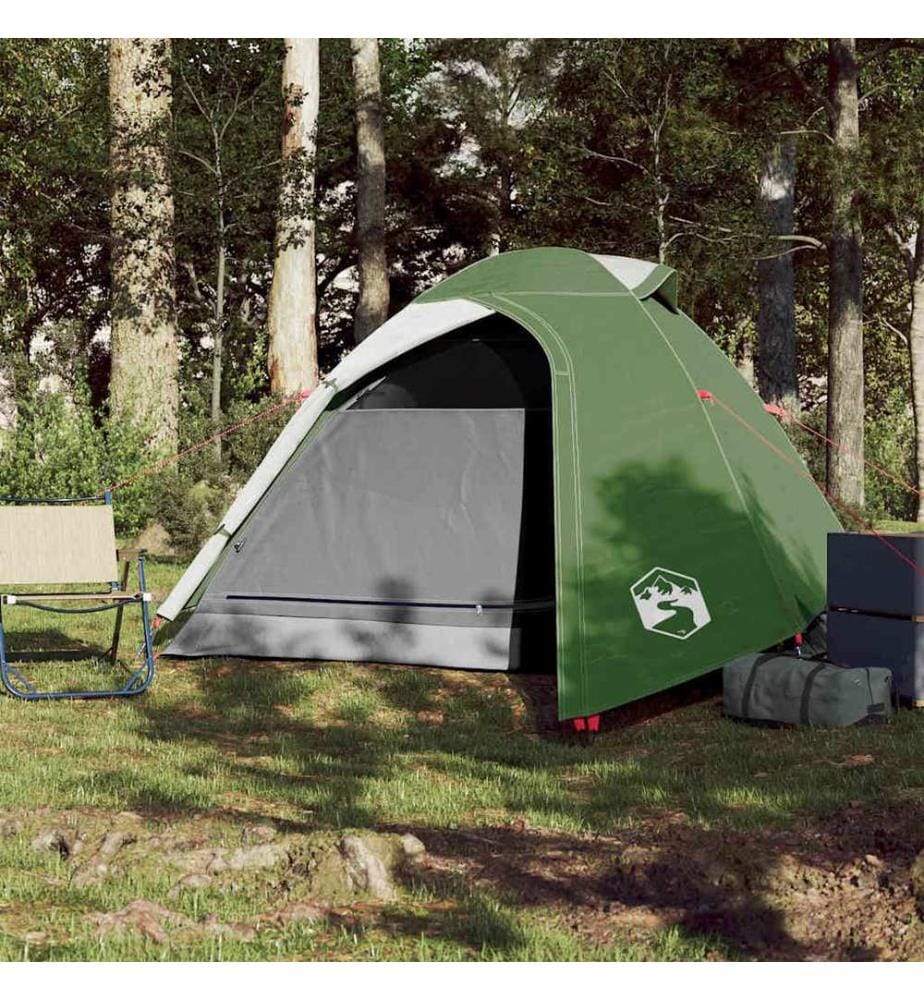 Tente de camping à dôme 3 personne vert imperméable