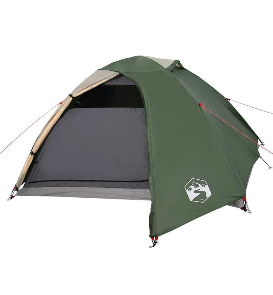 Tente de camping à dôme 4 personnes vert imperméable