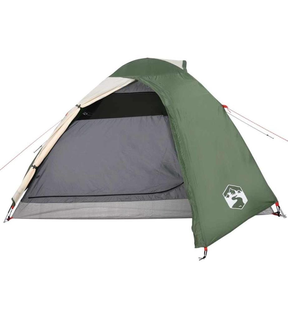 Tente de camping à dôme 4 personnes vert imperméable