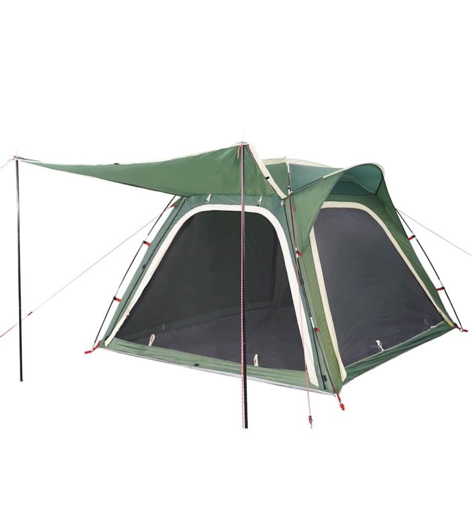 Tente de camping 4 personnes vert libération rapide imperméable