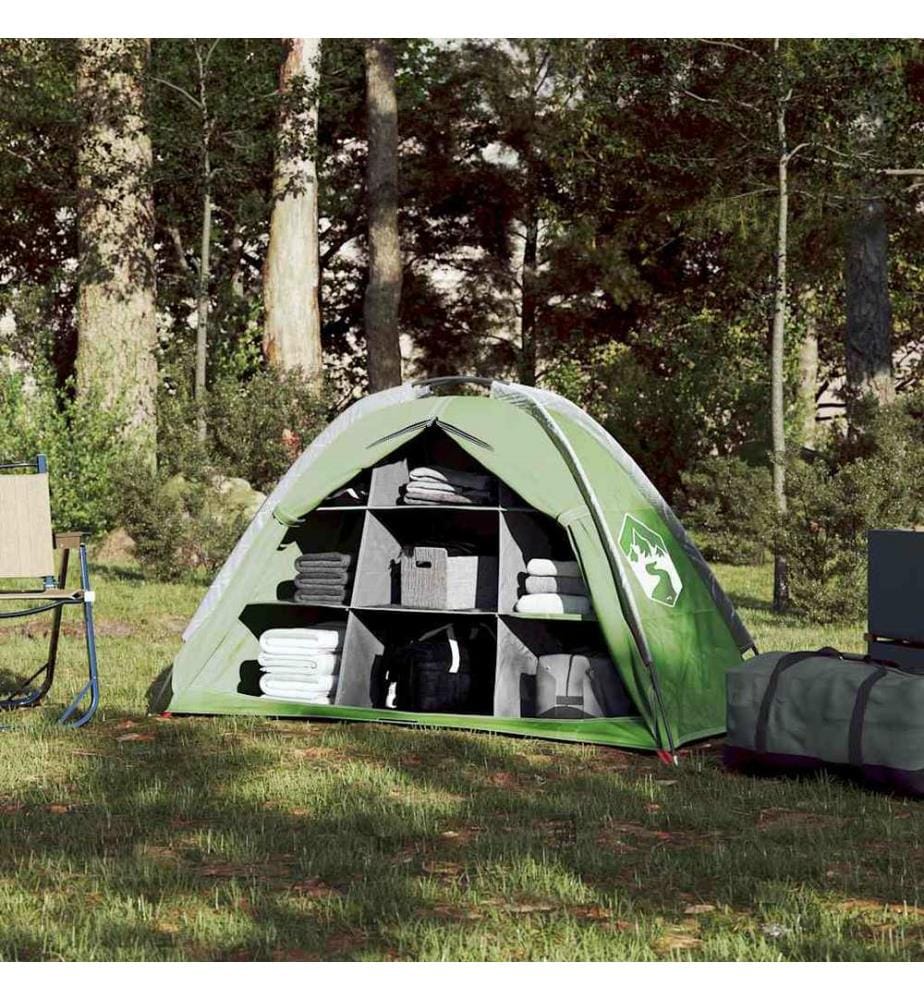 Tente de rangement avec 9 compartiments vert imperméable