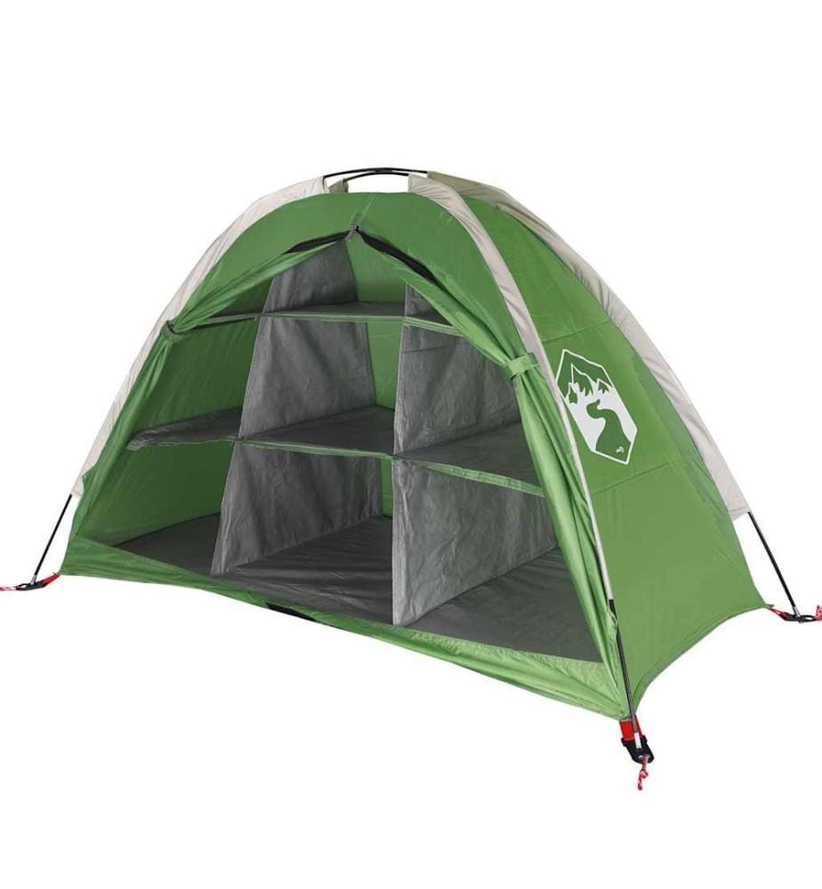 Tente de rangement avec 9 compartiments vert imperméable