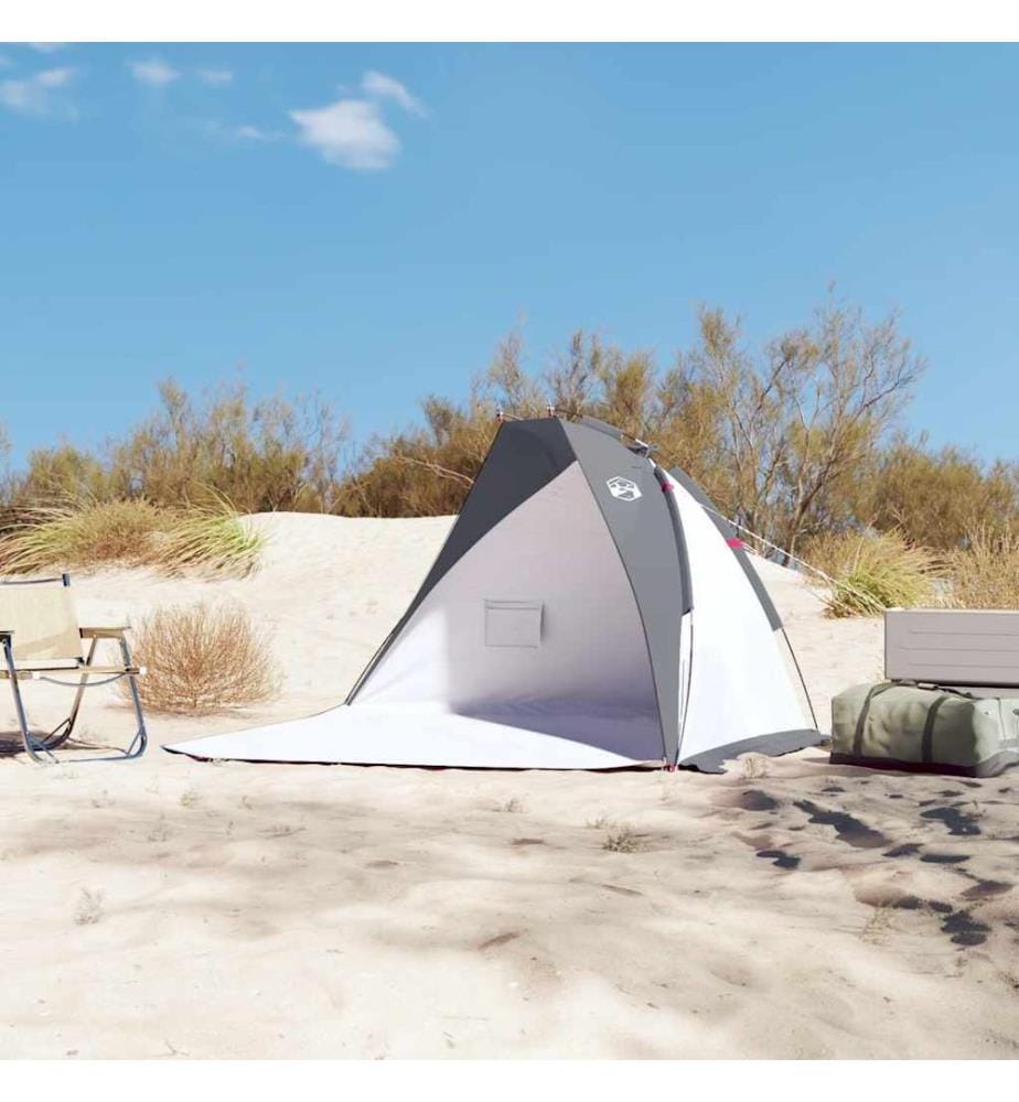 Strandzelt Grau 268x223x125 cm 185T Polyester
