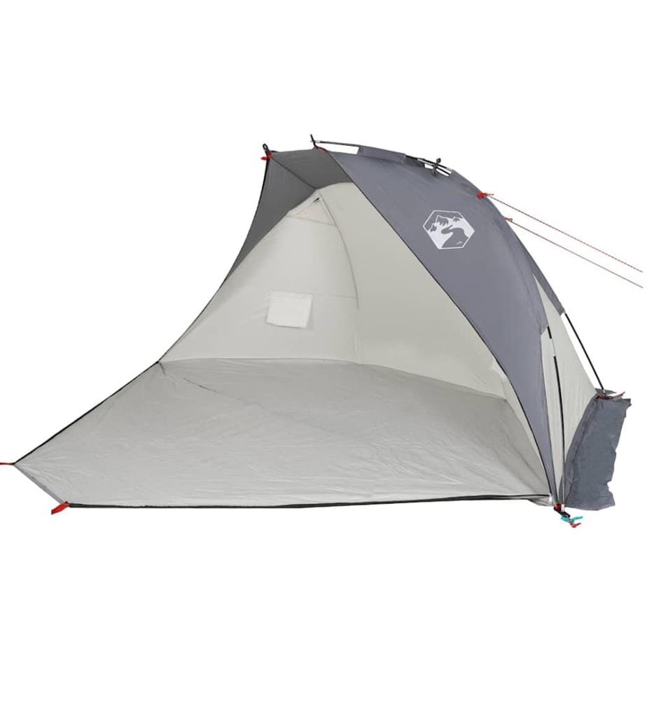 Strandzelt Grau 268x223x125 cm 185T Polyester