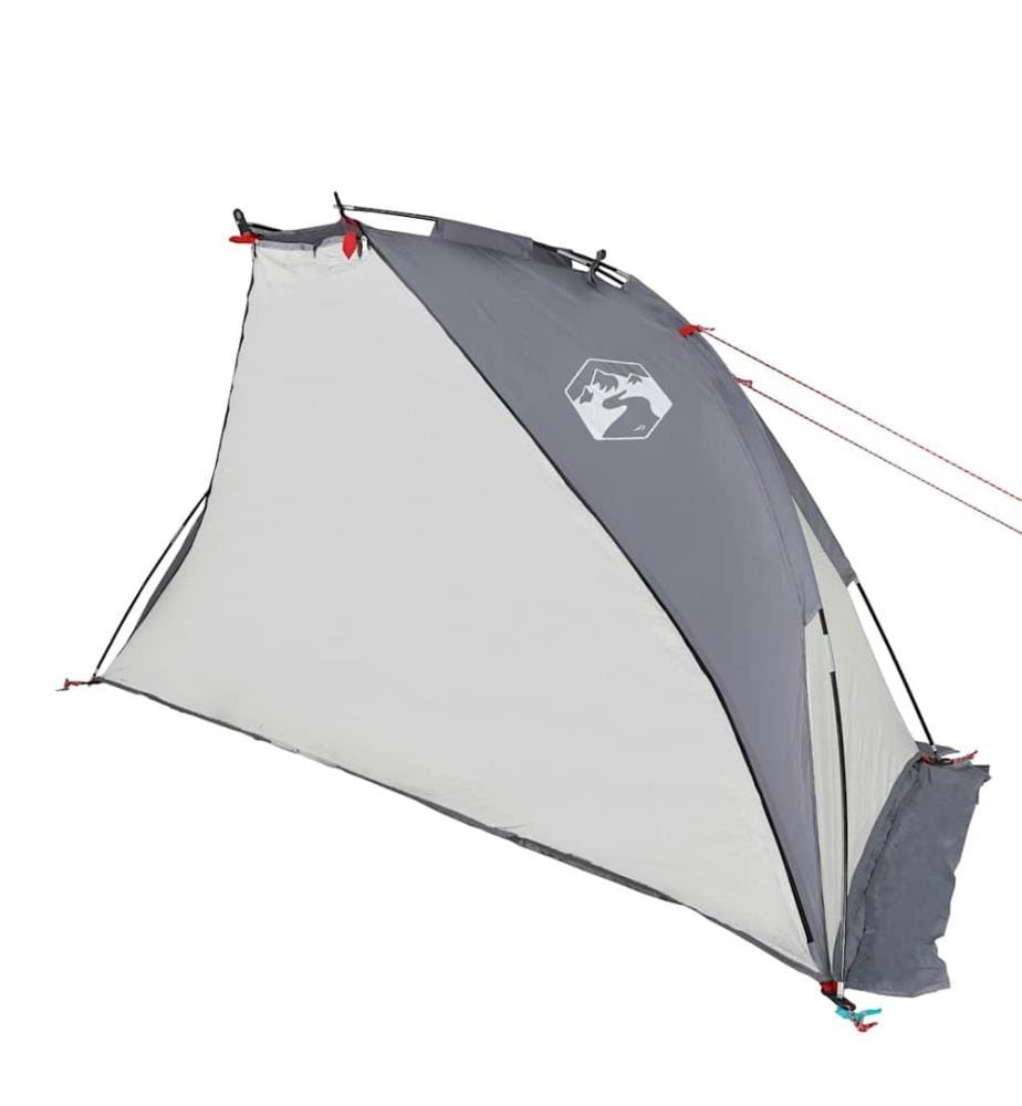 Strandzelt Grau 268x223x125 cm 185T Polyester