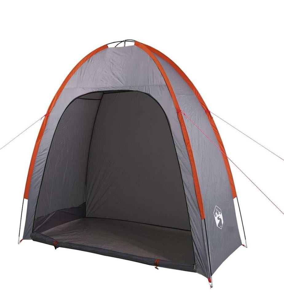 Tente de rangement gris et orange imperméable