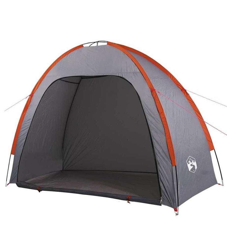 Tente de rangement gris et orange imperméable