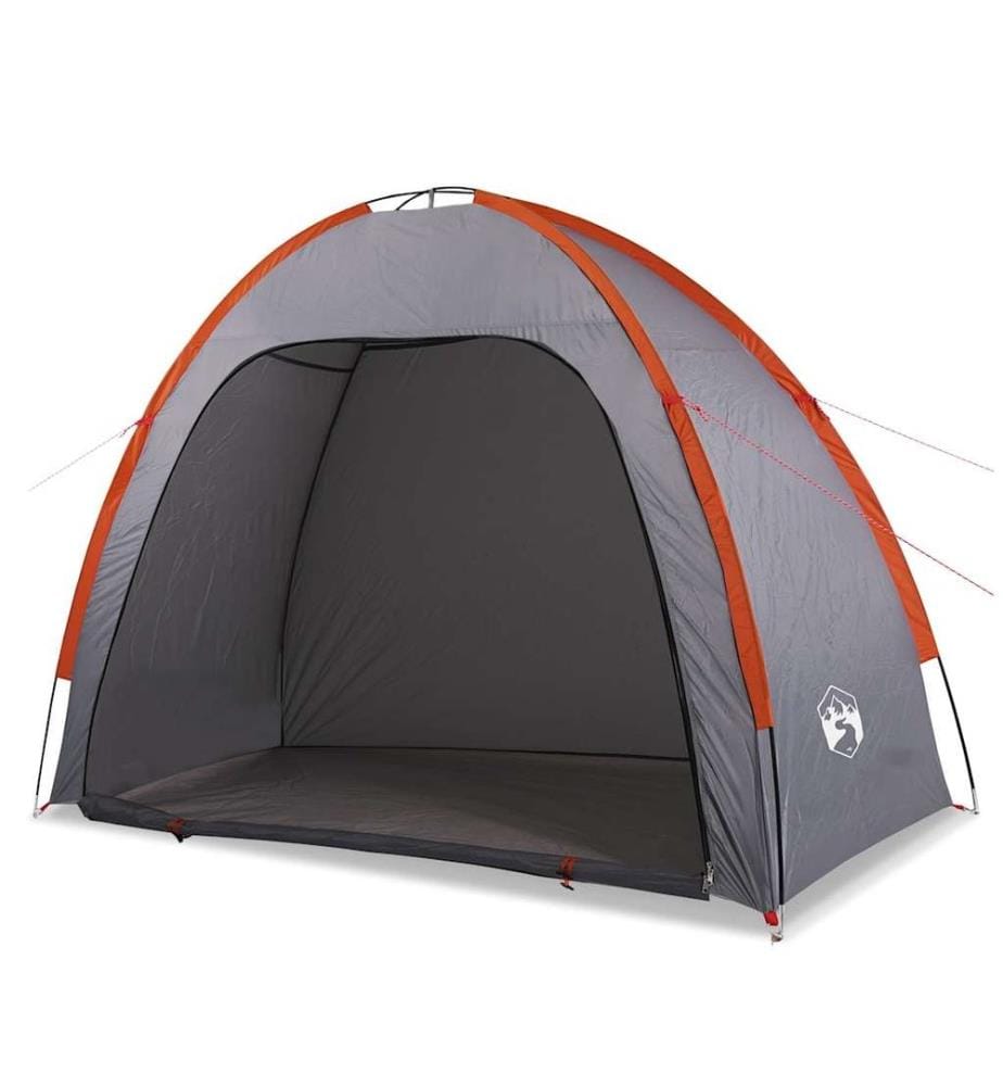 Tente de rangement gris et orange imperméable