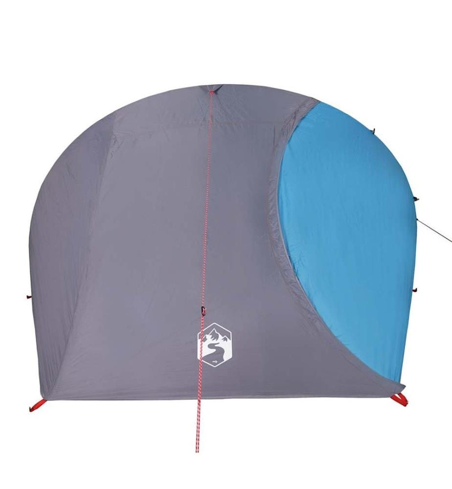 Tente de camping à dôme 4 personnes bleu imperméable