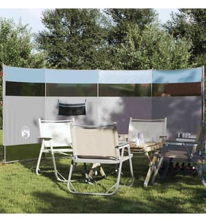 Camping-Windschutz Blau 366x152x152 cm Wasserdicht