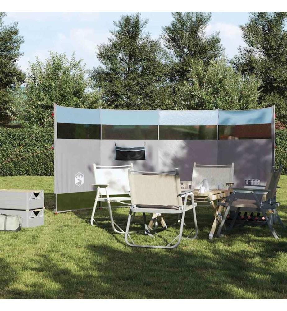 Camping-Windschutz Blau 366x152x152 cm Wasserdicht