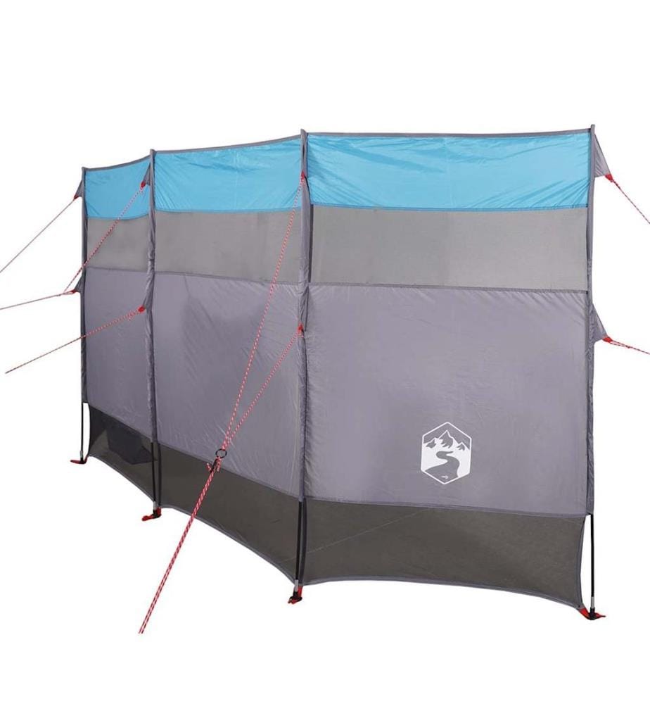 Camping-Windschutz Blau 366x152x152 cm Wasserdicht