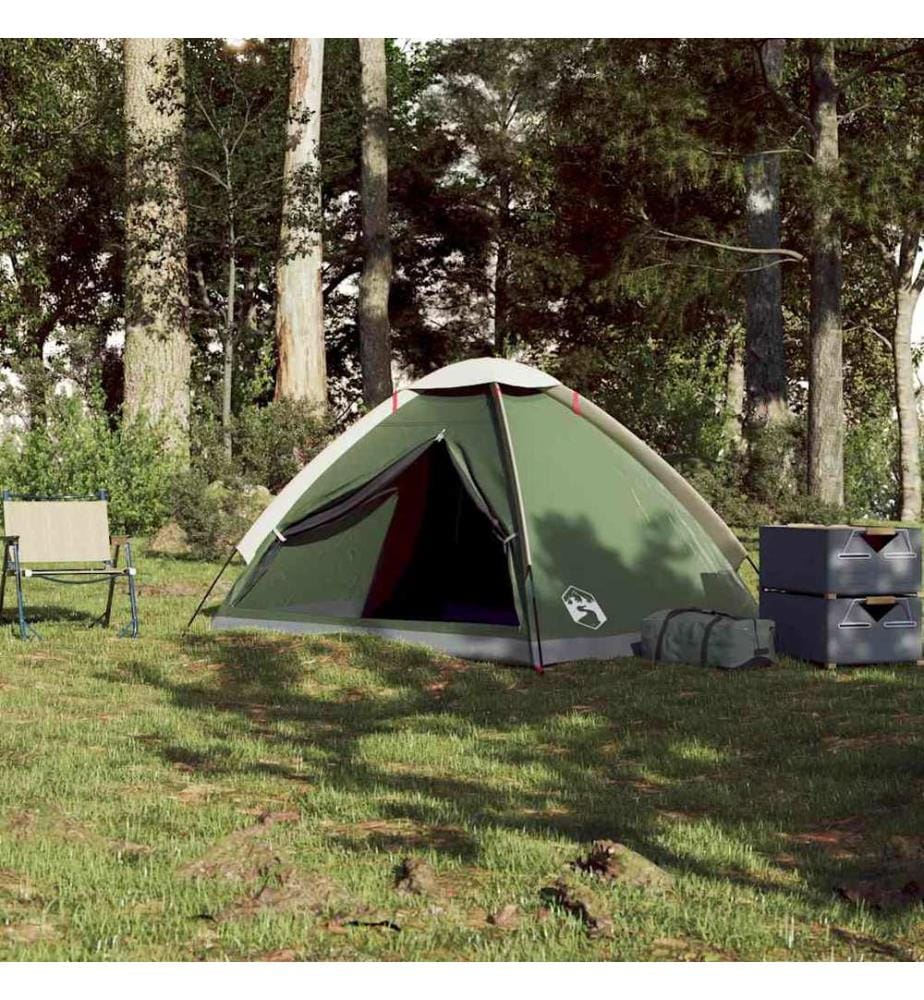 Tente de camping à dôme 2 personne vert imperméable