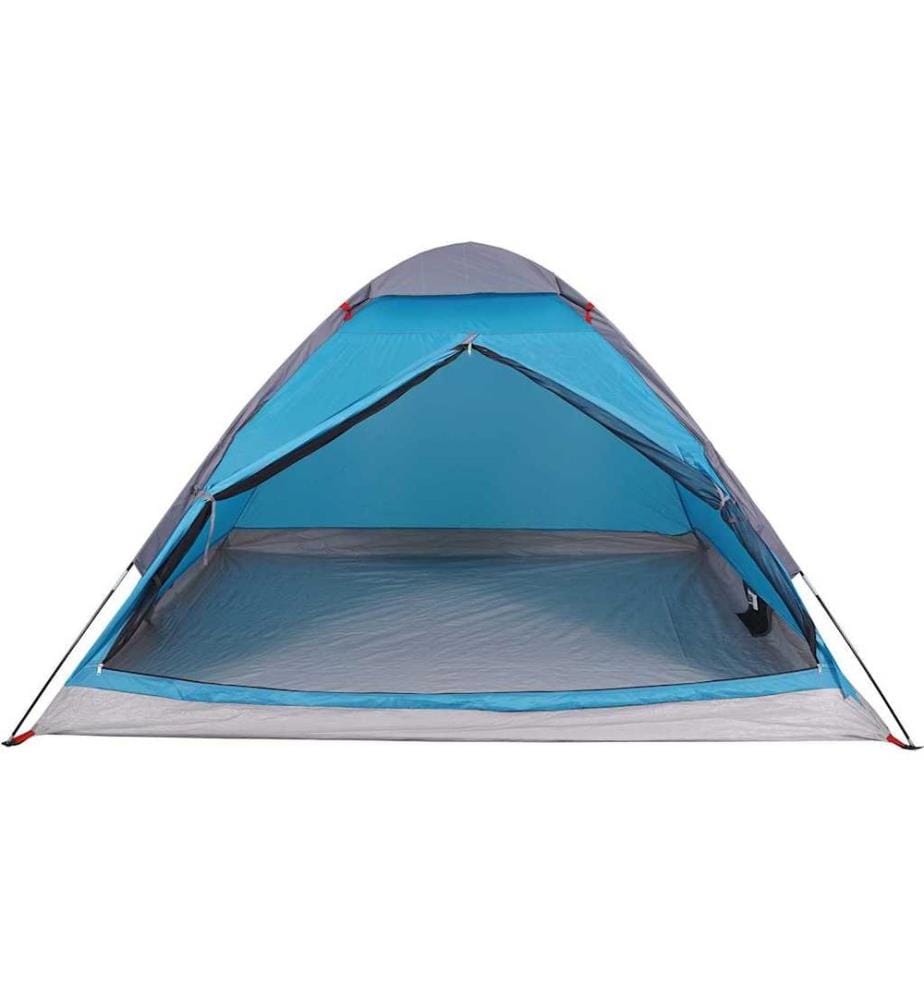 Tente de camping à dôme 2 personnes bleu imperméable