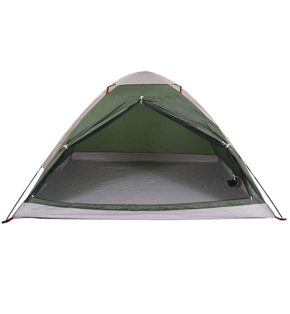 Tente de camping à dôme 4 personnes vert imperméable