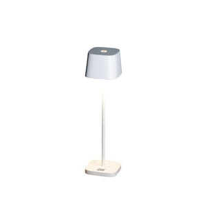 Konstsmide Lampe de table à accu Capri Mini USB, 2200-3000K, 2.2 W, Blanc