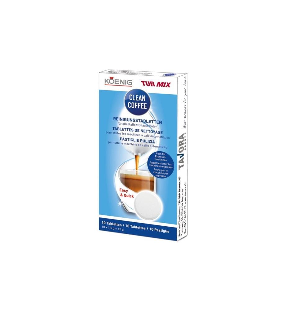 TURMIX - Comprimés de nettoyage Clean Coffee 10 Pièce/s