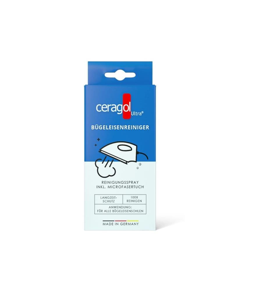 Ceragol - Nettoyant pour fer à repasser 50 ml & chiffon