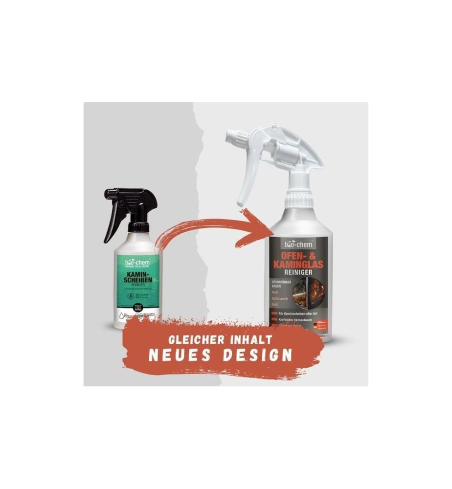 Bio Chem - Nettoyant pour vitres de cheminée 500 ml
