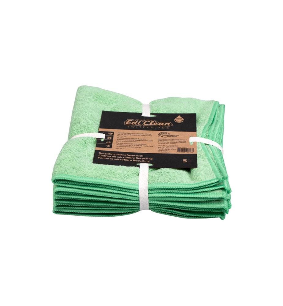 EDI BAUR - Chiffon de nettoyage en microfibre EC 5 Pièce/s, Vert