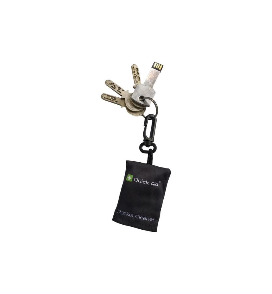 QUICK AID - Chiffon de nettoyage Pocket Cleaner 1 Pièce/s, Noir/Vert