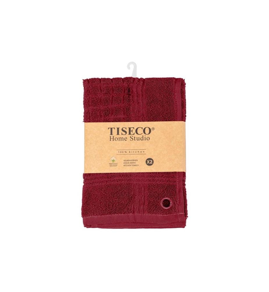 Tiseco - Geschirrtuch Pharao 2er Set Rot