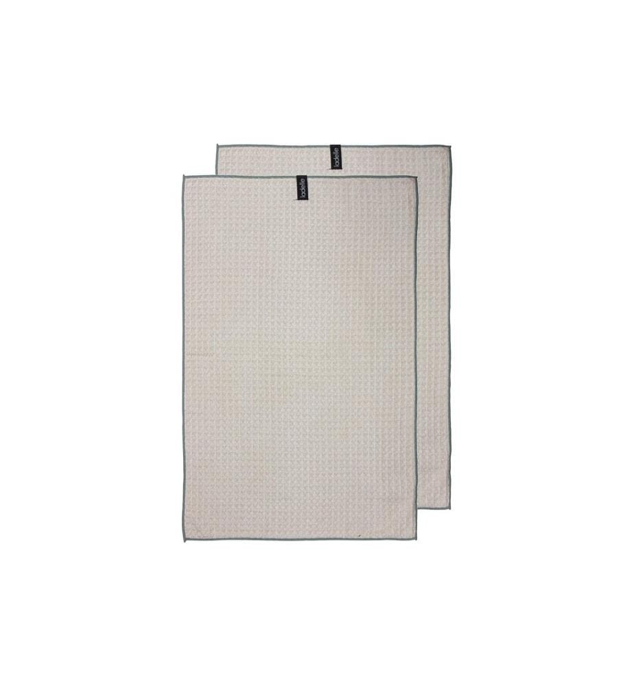 Ladelle - Geschirrtuch Mega Waffle Taupe, 2 Stück