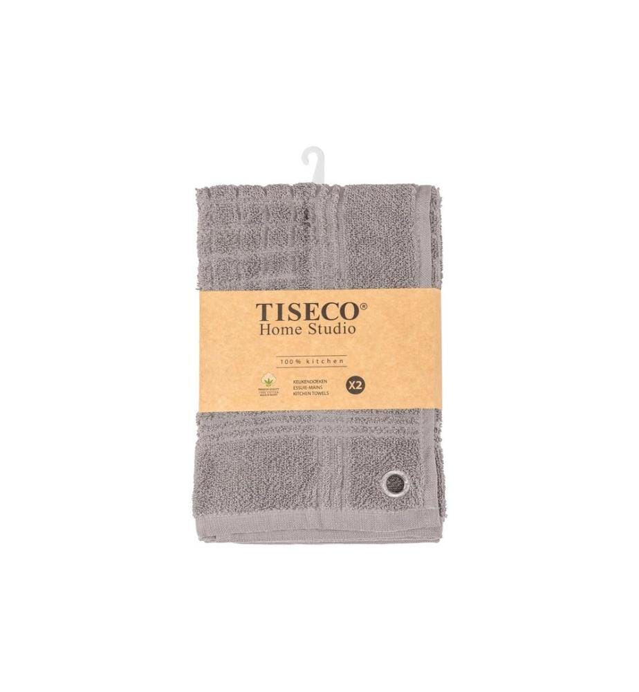 Tiseco - Geschirrtuch Pharao 2er Set Grau