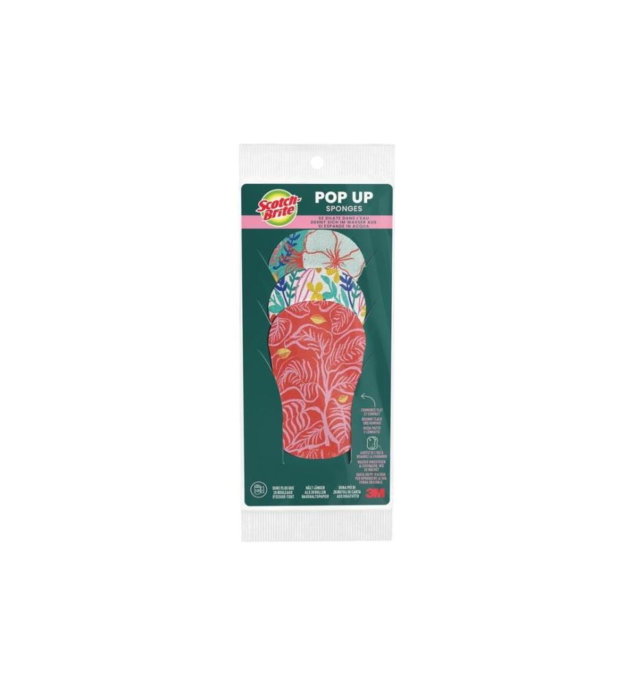 SCOTCH-BRITE - Eponge à vaisselle 3M Pop Up 3 pièces