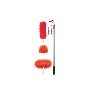 Oxo Good Grips - Balai à poussière microfibre extensible avec rehausses