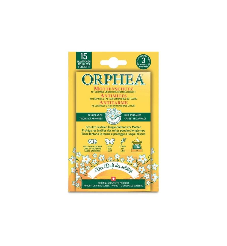 Orphea - Protection mites Parfum de fleur 15 feuilles