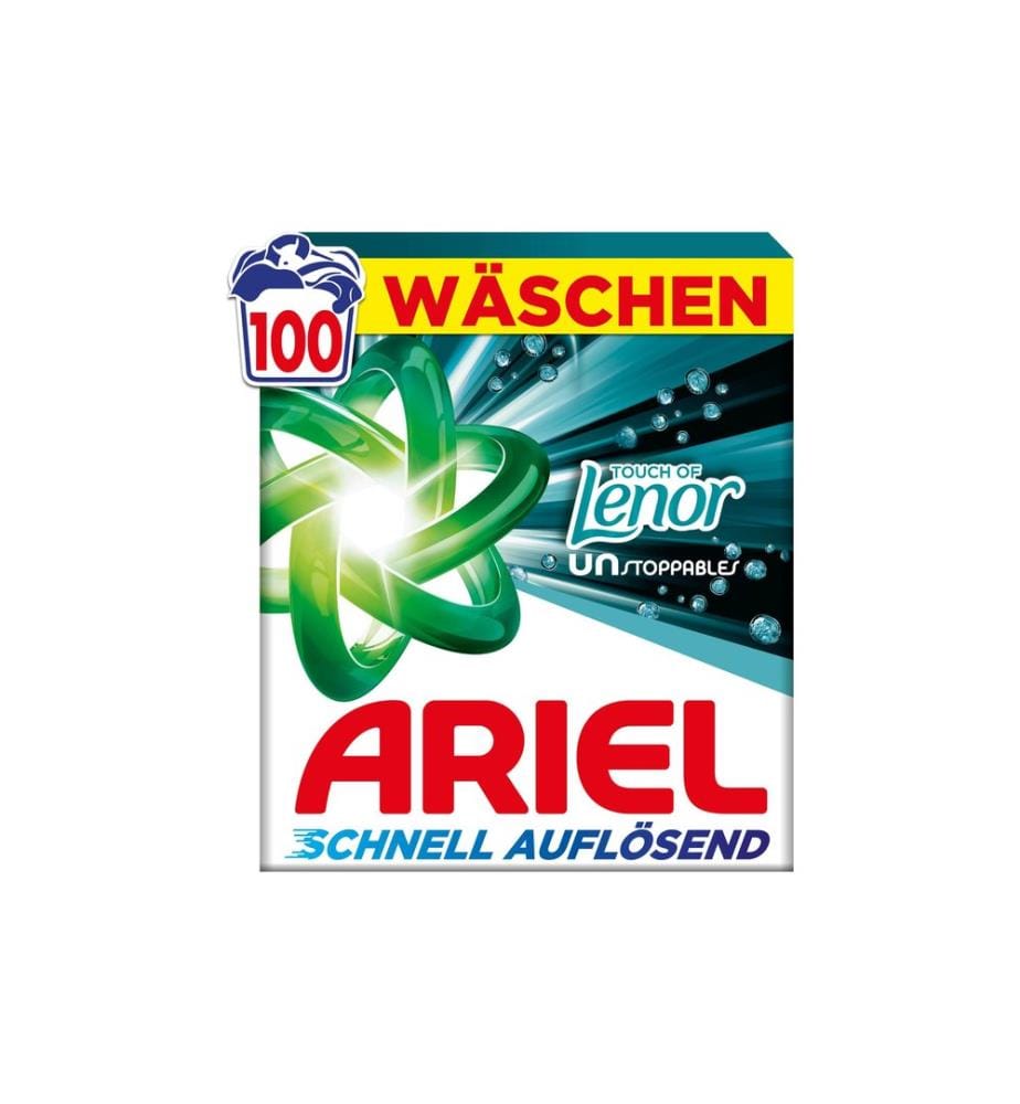 Ariel - Pulverwaschmittel Touch Unstoppables 100 Stück