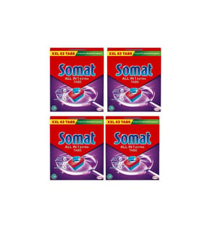 Somat - Détergent pour lave-vaisselle Tabs All in One Extra 4x 63 pièces