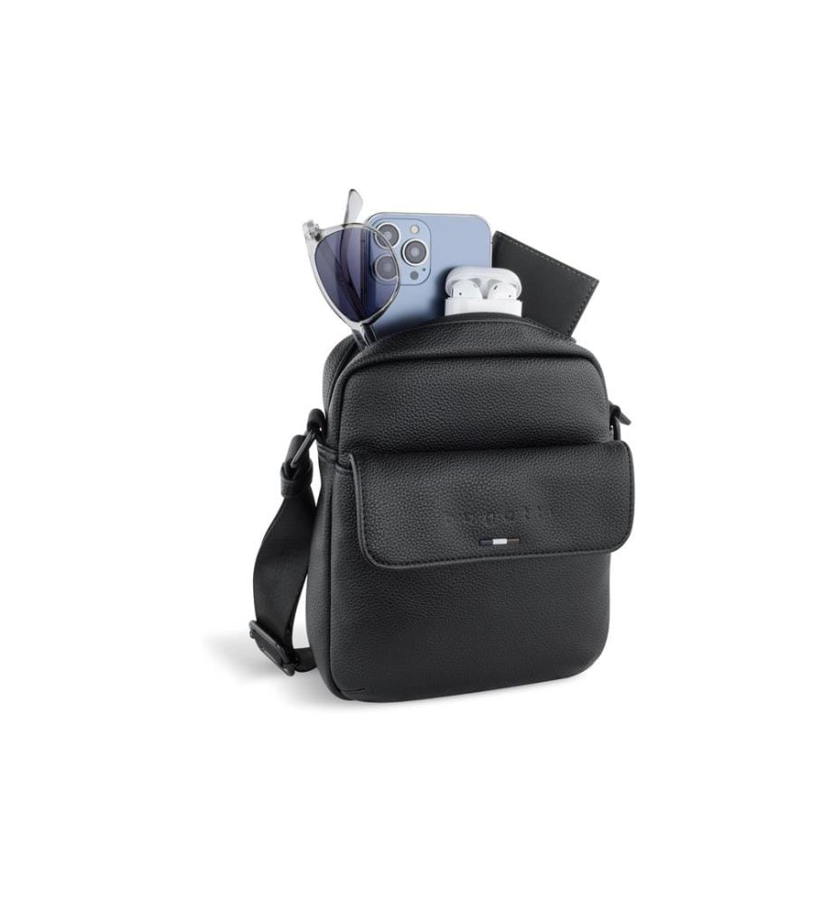 Bugatti - Schultertasche Rico Schwarz