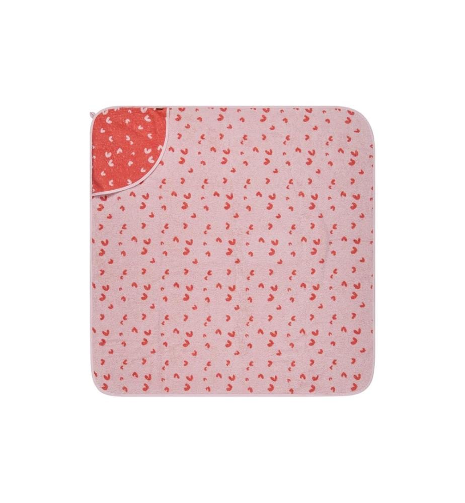 STERNTALER - Serviette de bain à capuche Ours Betty 100 x 100 cm, rose